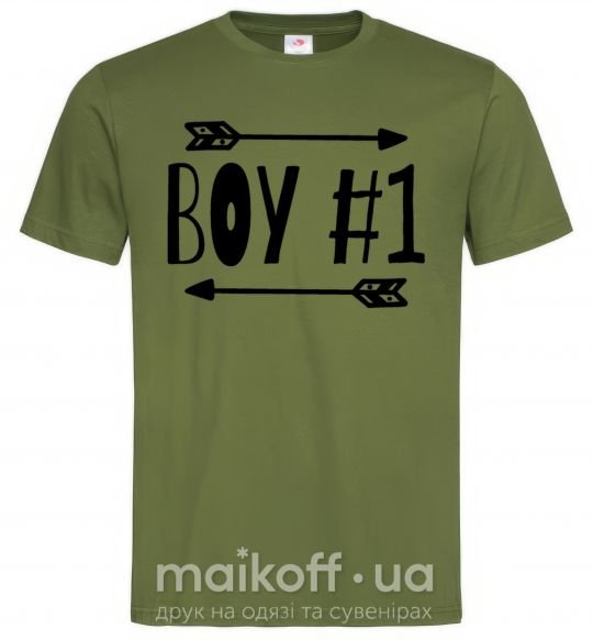 Мужская футболка Boy 1 Оливковый фото