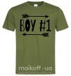 Мужская футболка Boy 1 Оливковый фото