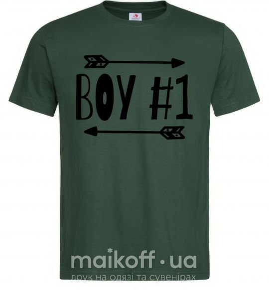 Мужская футболка Boy 1 Темно-зеленый фото