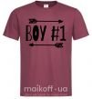 Мужская футболка Boy 1 Бордовый фото