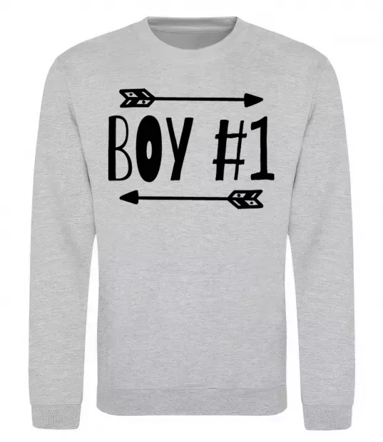 Свитшот Boy 1 Серый меланж фото