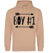 Чоловіча толстовка (худі) Boy 1 Пісочний Чоловіча толстовка (худі) Boy 1 Пісочний фото