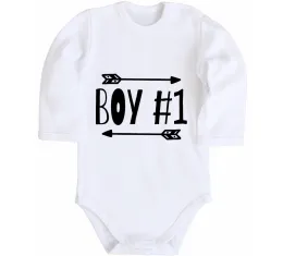 Дитячий бодік Boy 2 Білий фото