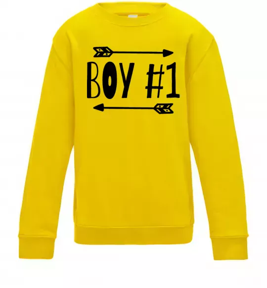 Детский Свитшот Boy 1 Солнечно желтый фото