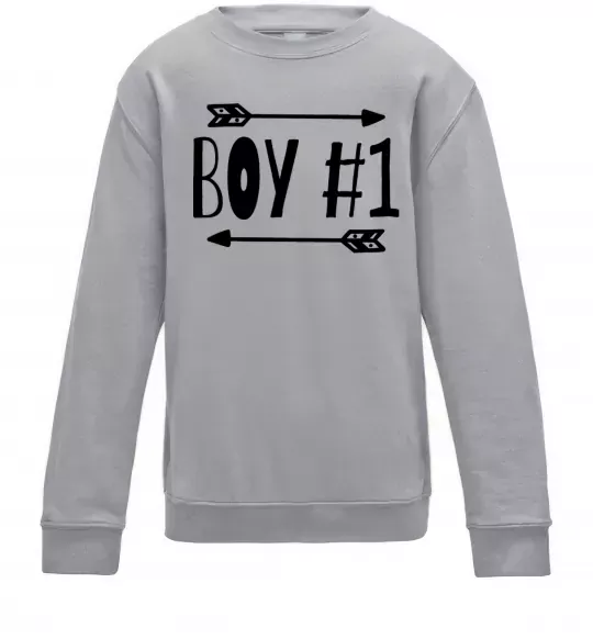 Детский Свитшот Boy 1 Серый меланж фото