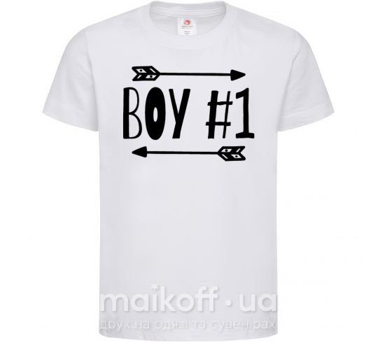 Дитяча футболка Boy 1 Білий фото