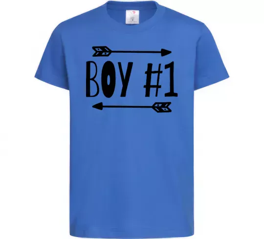 Дитяча футболка Boy 1 Яскраво-синій фото