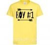 Дитяча футболка Boy 1 Лимонний фото
