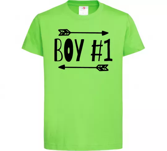 Дитяча футболка Boy 1 Лаймовий фото