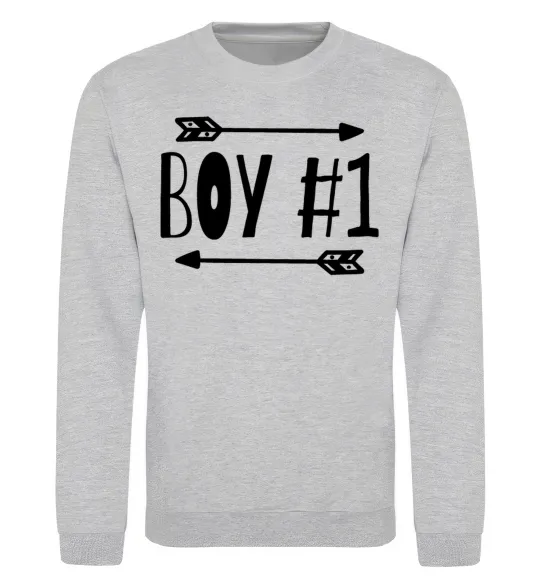 Свитшот Boy 1 Серый меланж фото