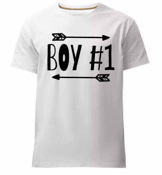 Чоловіча преміум футболка Boy 1 Білий фото