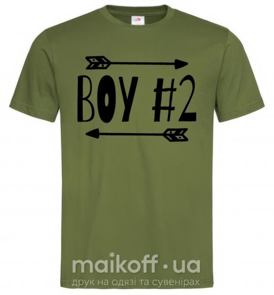 Мужская футболка Boy 2 Оливковый фото