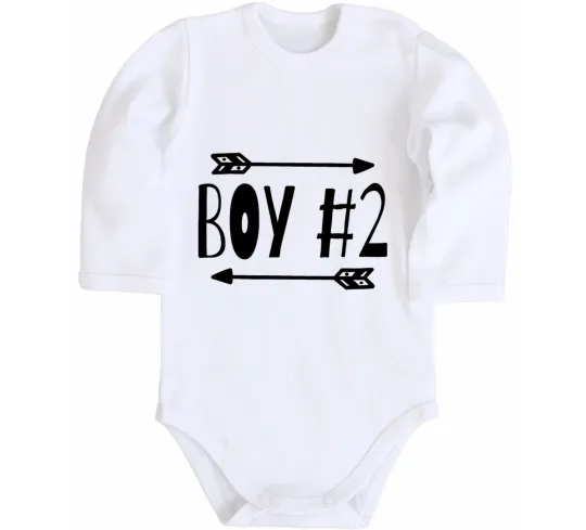 Дитячий бодік Boy 2 Білий фото