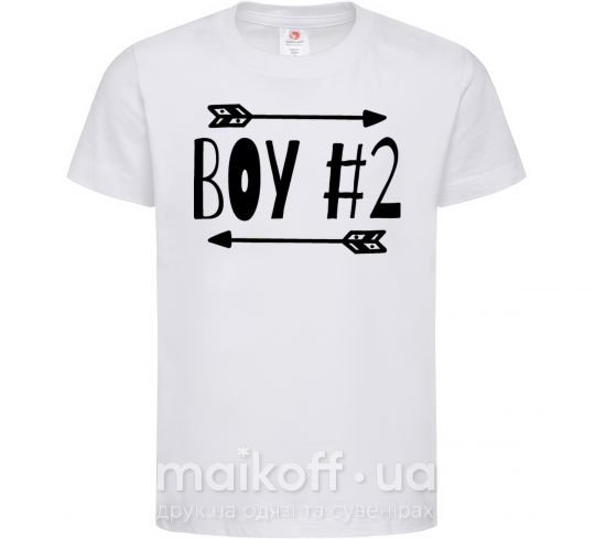Дитяча футболка Boy 2 Білий фото