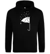 Мужская толстовка (худи) Umbrella man Черный фото