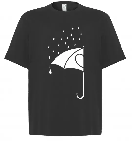 Футболка Оверсайз Umbrella man Чорний фото