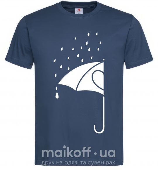 Чоловіча футболка Umbrella man Темно-синій фото
