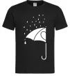 Чоловіча футболка Umbrella man Чорний фото