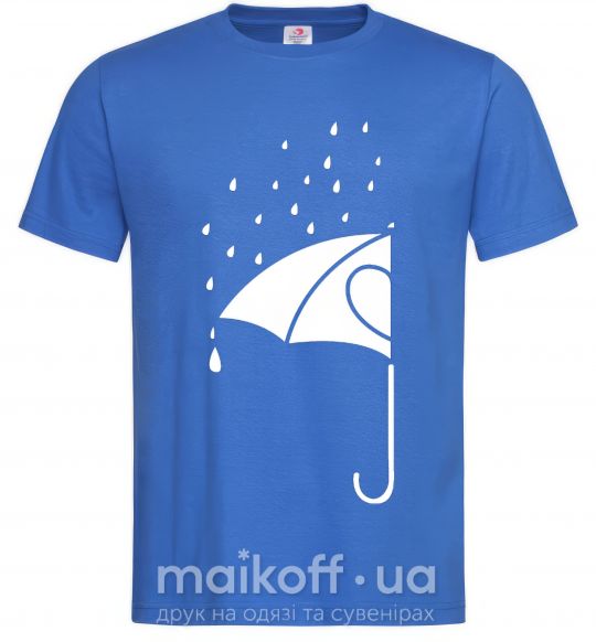 Чоловіча футболка Umbrella man Яскраво-синій фото