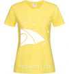Женская футболка Umbrella woman Лимонный фото