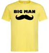 Чоловіча футболка Big man mustache Лимонний Чоловіча футболка Big man mustache Лимонний фото