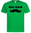 Чоловіча футболка Big man mustache Зелений Чоловіча футболка Big man mustache Зелений фото