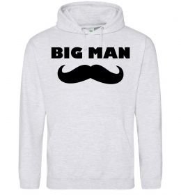 Мужская толстовка (худи) Big man mustache Мужская толстовка (худи) Big man mustache
