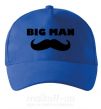 Кепка Big man mustache Яскраво-синій фото