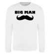 Свитшот Big man mustache Белый фото
