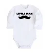 Детский боди Little man mustache Белый фото