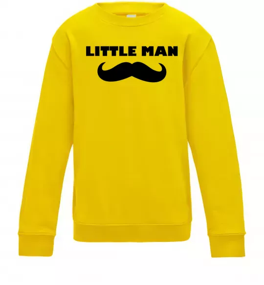 Дитячий світшот Little man mustache Сонячно жовтий фото