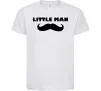 Детская футболка Little man mustache Белый Детская футболка Little man mustache Белый фото