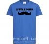 Дитяча футболка Little man mustache Яскраво-синій фото