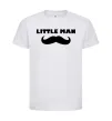 Детская футболка Little man mustache Белый фото