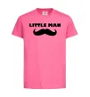 Детская футболка Little man mustache Ярко-розовый фото
