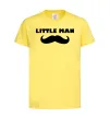 Детская футболка Little man mustache Лимонный фото