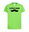 Детская футболка Little man mustache Лаймовый фото