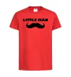 Детская футболка Little man mustache Красный фото