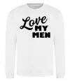 Світшот Love my men Білий Світшот Love my men Білий фото