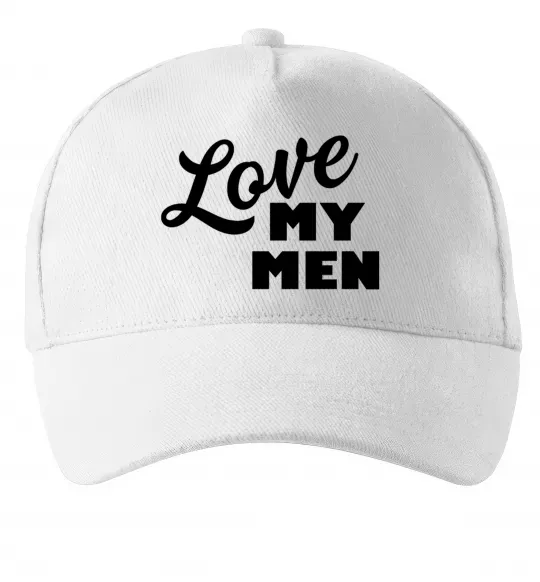 Кепка Love my men Белый фото