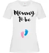 Женская футболка Mommy to be legs Белый Женская футболка Mommy to be legs Белый фото