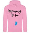 Жіноча толстовка (худі) Mommy to be legs Рожевий фото