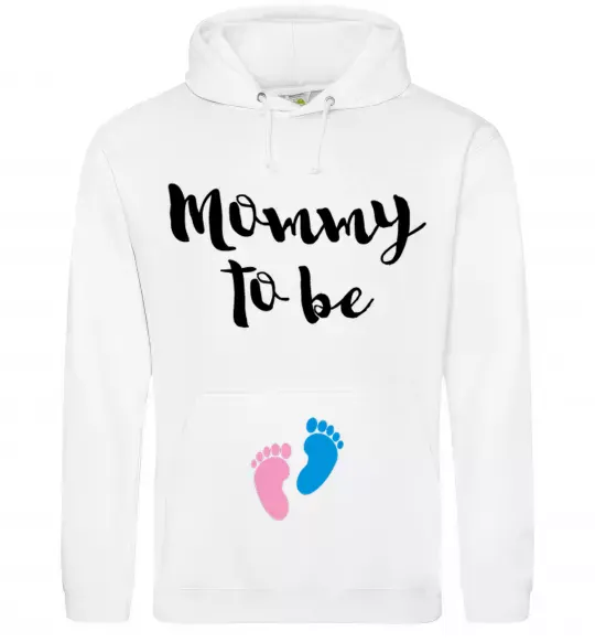 Жіноча толстовка (худі) Mommy to be legs Білий фото