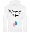 Жіноча толстовка (худі) Mommy to be legs Білий Жіноча толстовка (худі) Mommy to be legs Білий фото