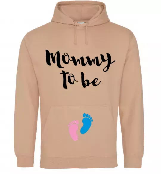 Жіноча толстовка (худі) Mommy to be legs Пісочний фото