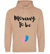 Жіноча толстовка (худі) Mommy to be legs Пісочний Жіноча толстовка (худі) Mommy to be legs Пісочний фото