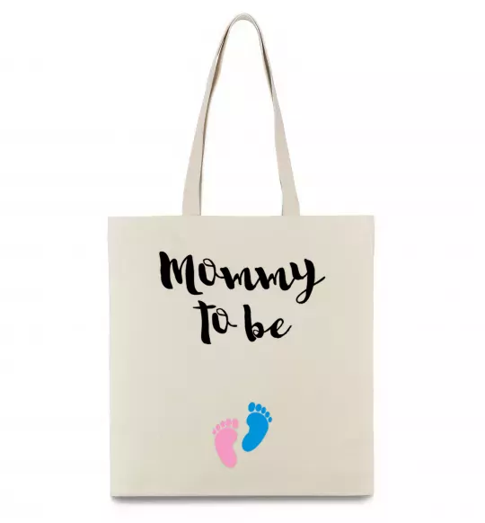 Эко-сумка Mommy to be legs Бежевый фото
