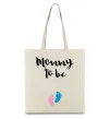 Эко-сумка Mommy to be legs Бежевый Эко-сумка Mommy to be legs Бежевый фото