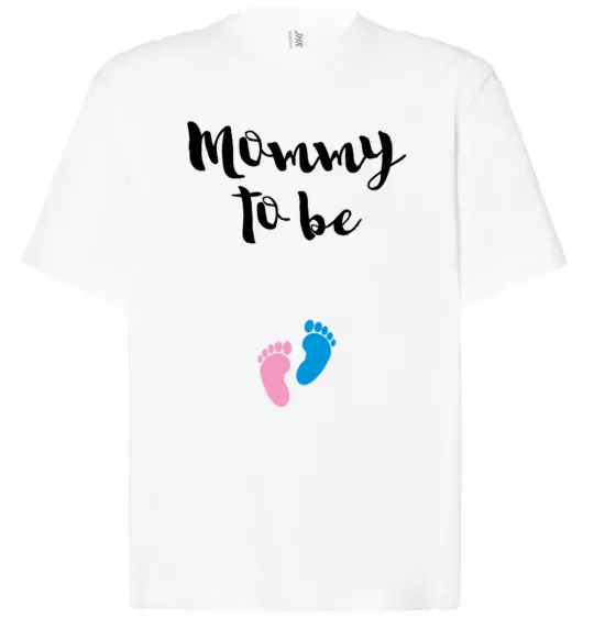 Футболка Оверсайз Mommy to be legs Белый фото