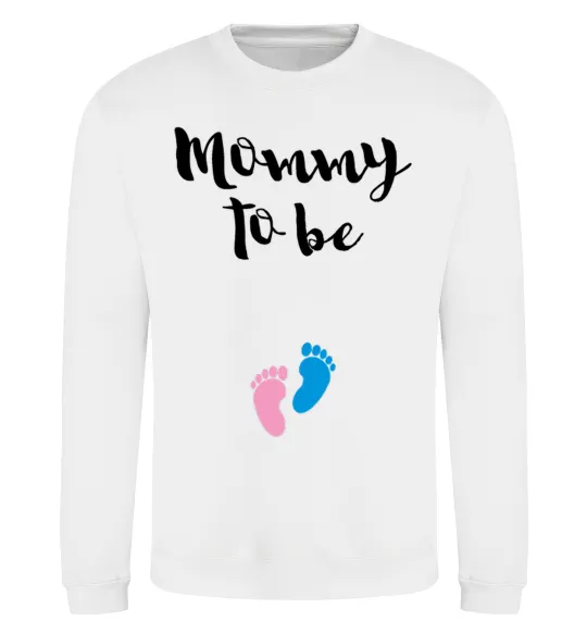 Світшот Mommy to be legs Білий фото